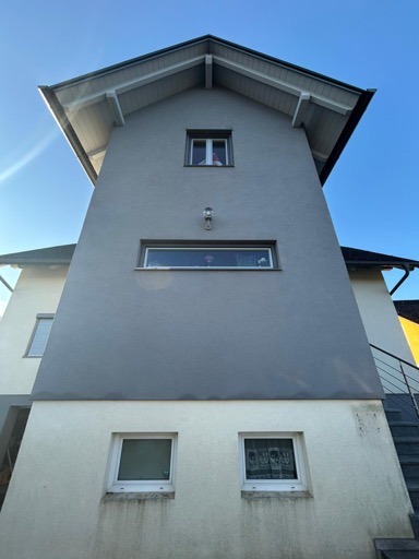 Fassadenreinigung – Einfamilienhaus Vorher