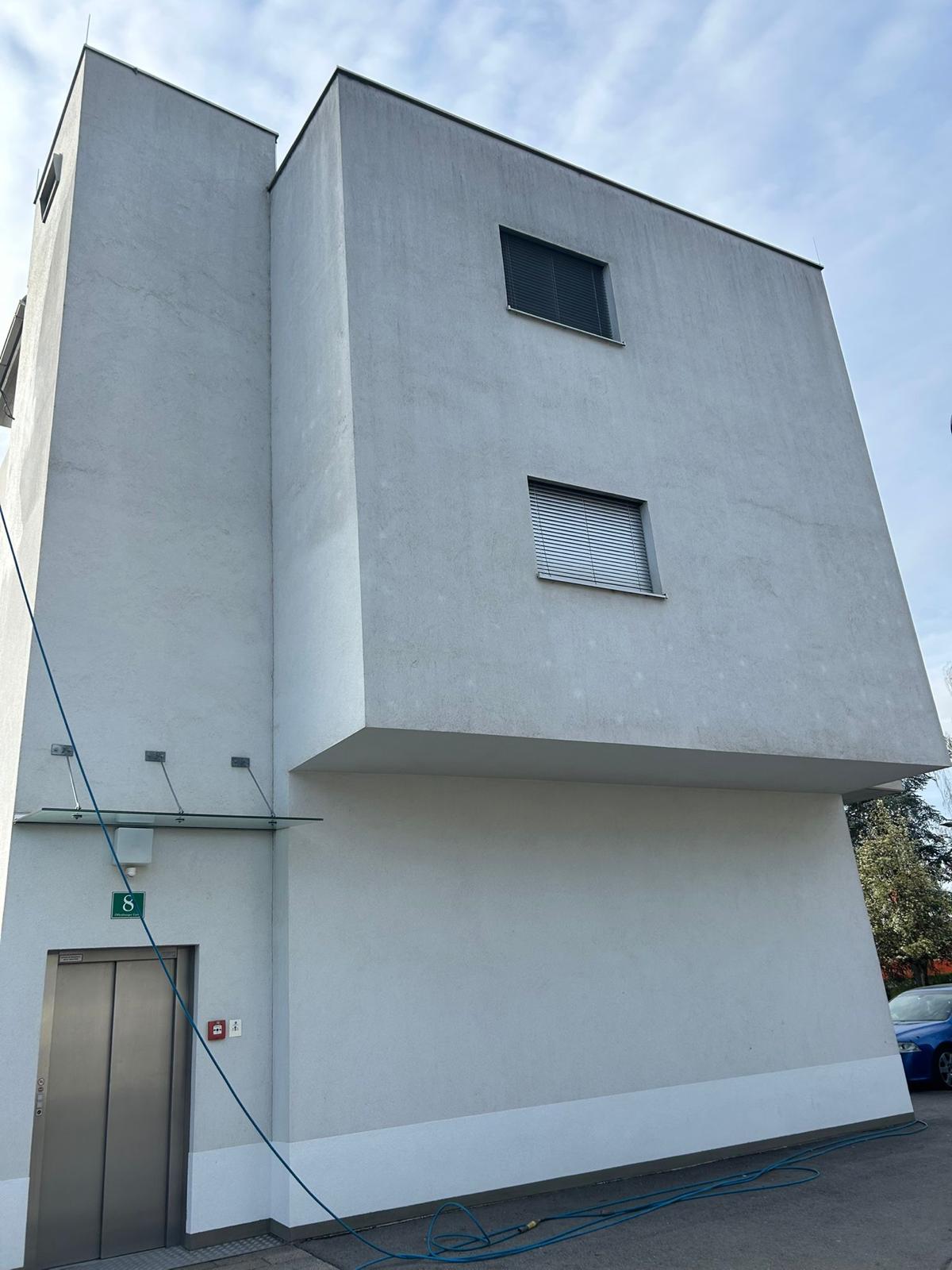 Fassadenreinigung – Einfamilienhaus Vorher